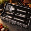 Set de Parrilla Acero Inoxidable con Estuche Set de Parrilla Acero Inoxidable con Estuche